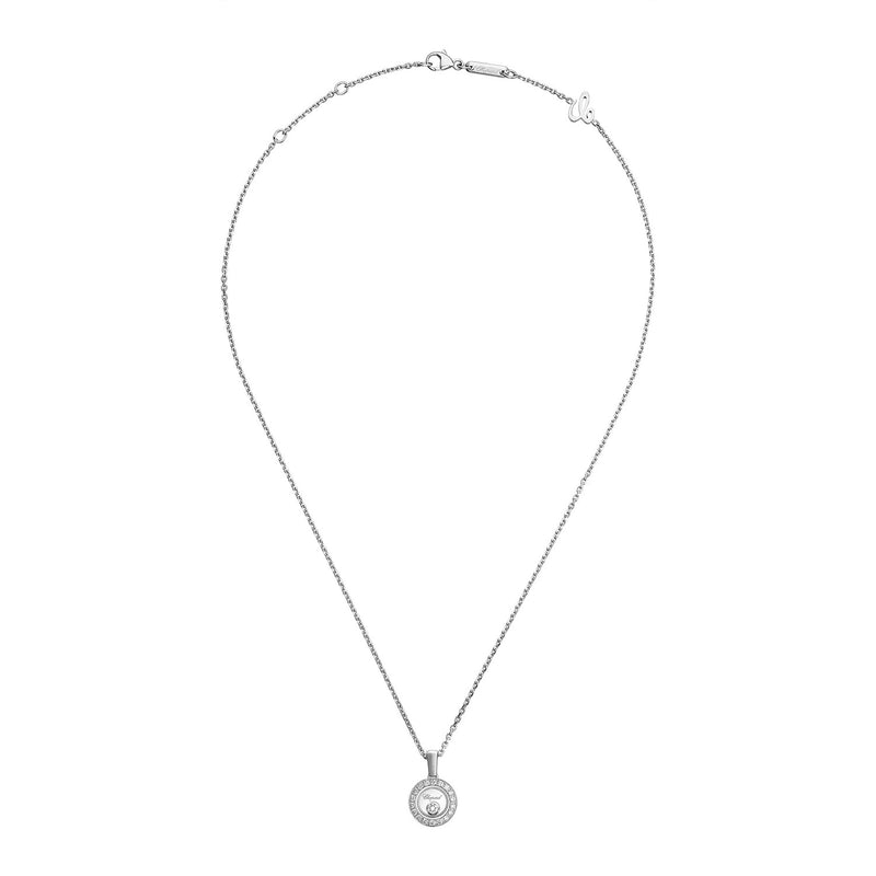 Happy Diamonds Icons 18ct White Gold Round Diamond Pendant