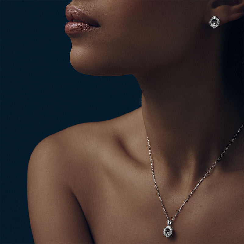 Happy Diamonds Icons 18ct White Gold Round Diamond Pendant