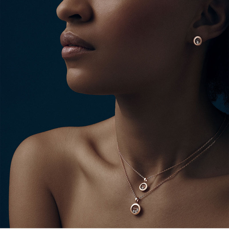 Happy Diamonds Icons 18ct Rose Gold Round Pendant