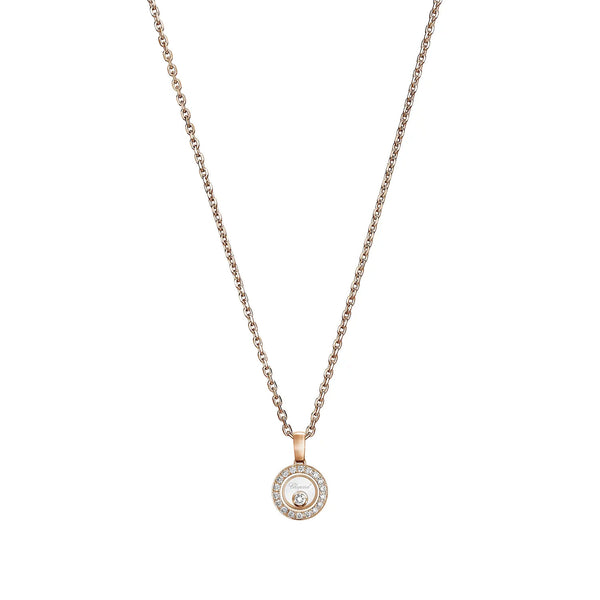 Happy Diamonds Icons 18ct Rose Gold Small Round Pendant