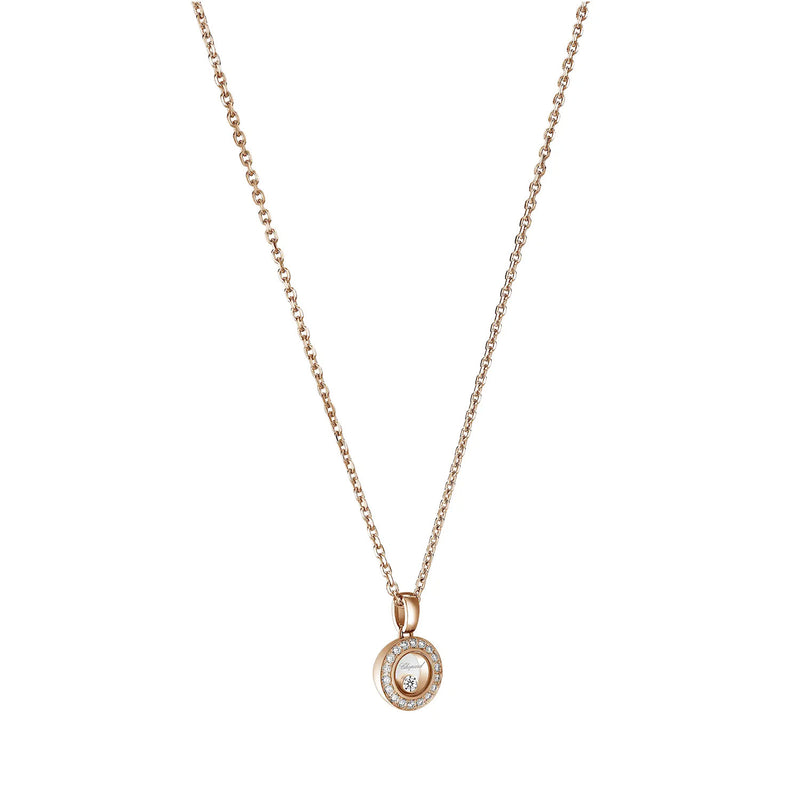 Happy Diamonds Icons 18ct Rose Gold Small Round Pendant
