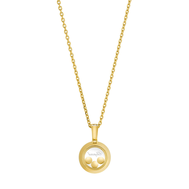 Chopard 18ct Yellow Gold Happy Diamonds Icons Round Pendant - Berry's Jewellers
