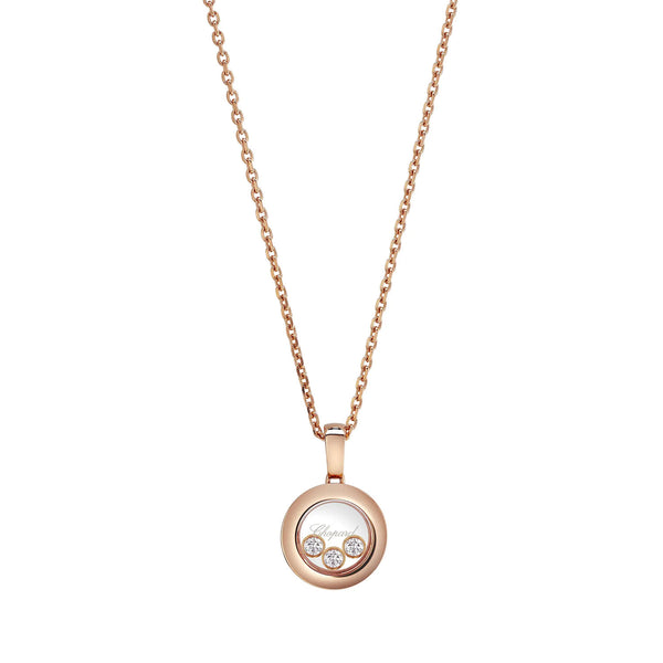 Happy Diamonds Icons 18ct Rose Gold Round Pendant
