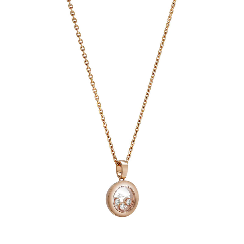 Happy Diamonds Icons 18ct Rose Gold Round Pendant