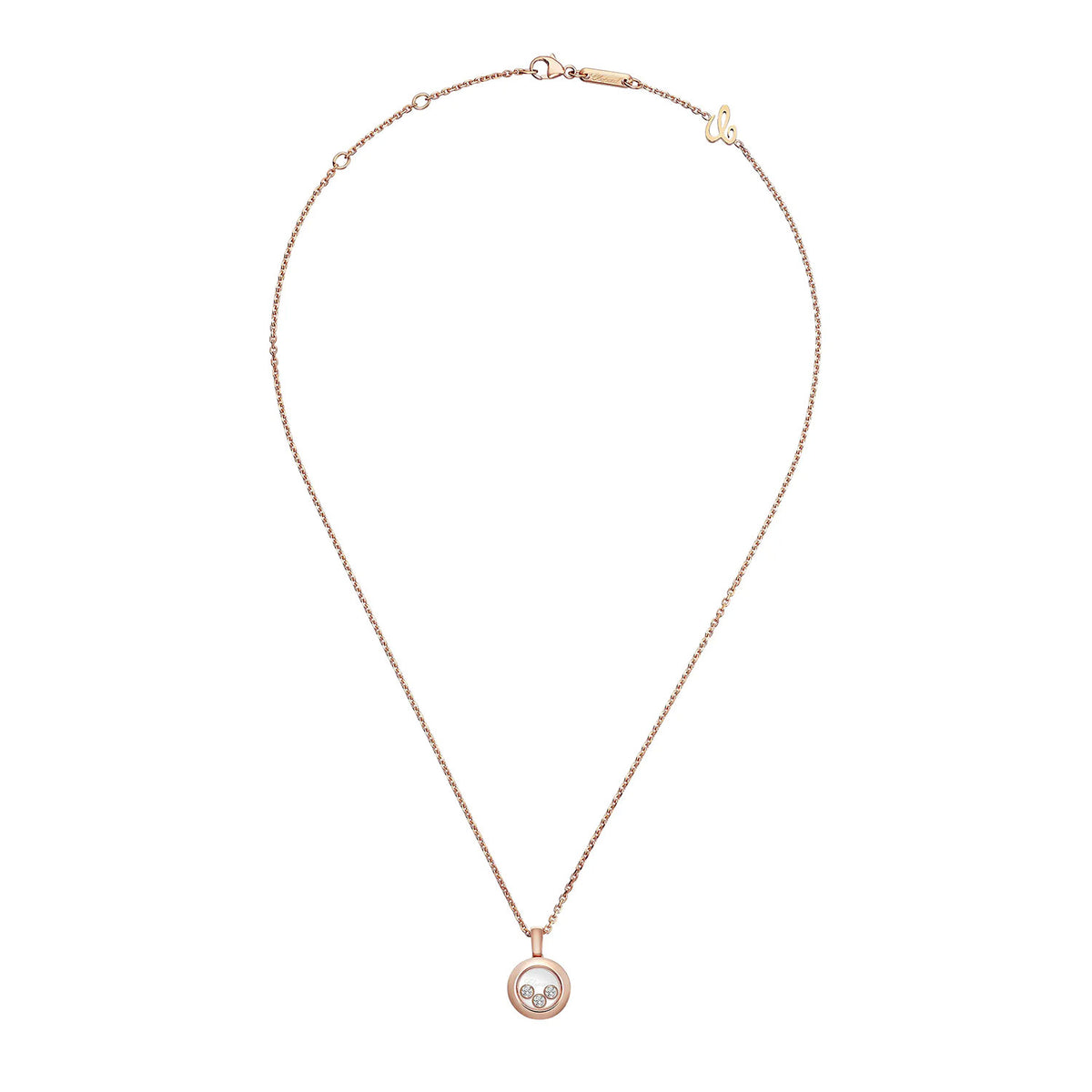 Happy Diamonds Icons 18ct Rose Gold Round Pendant