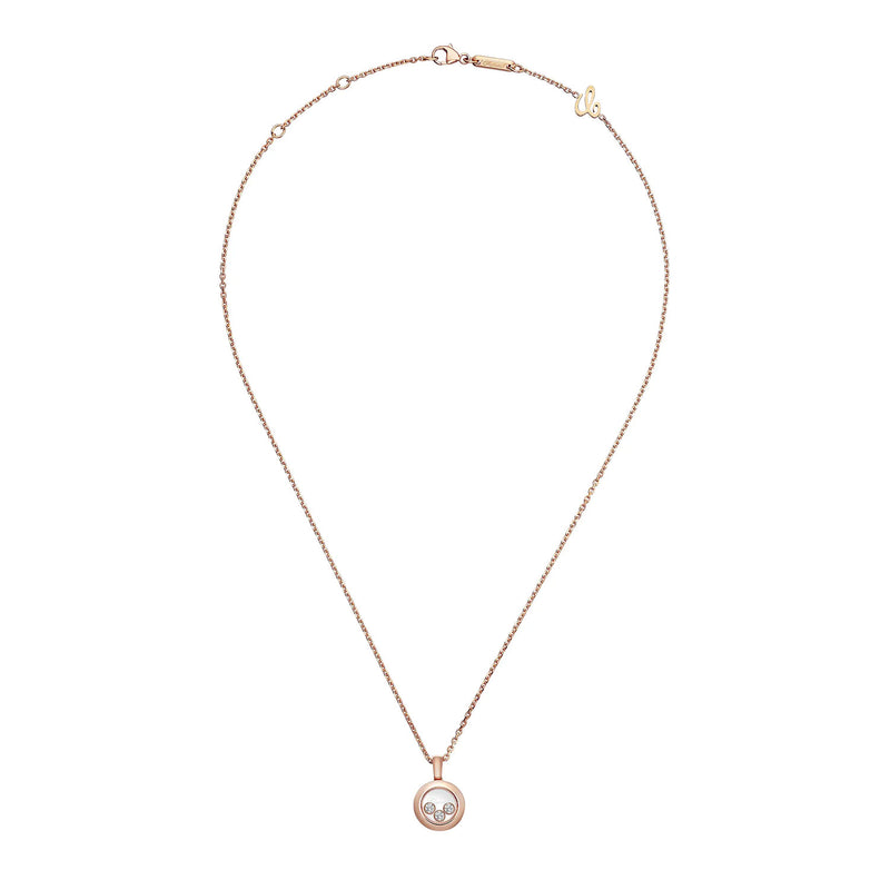 Happy Diamonds Icons 18ct Rose Gold Round Pendant
