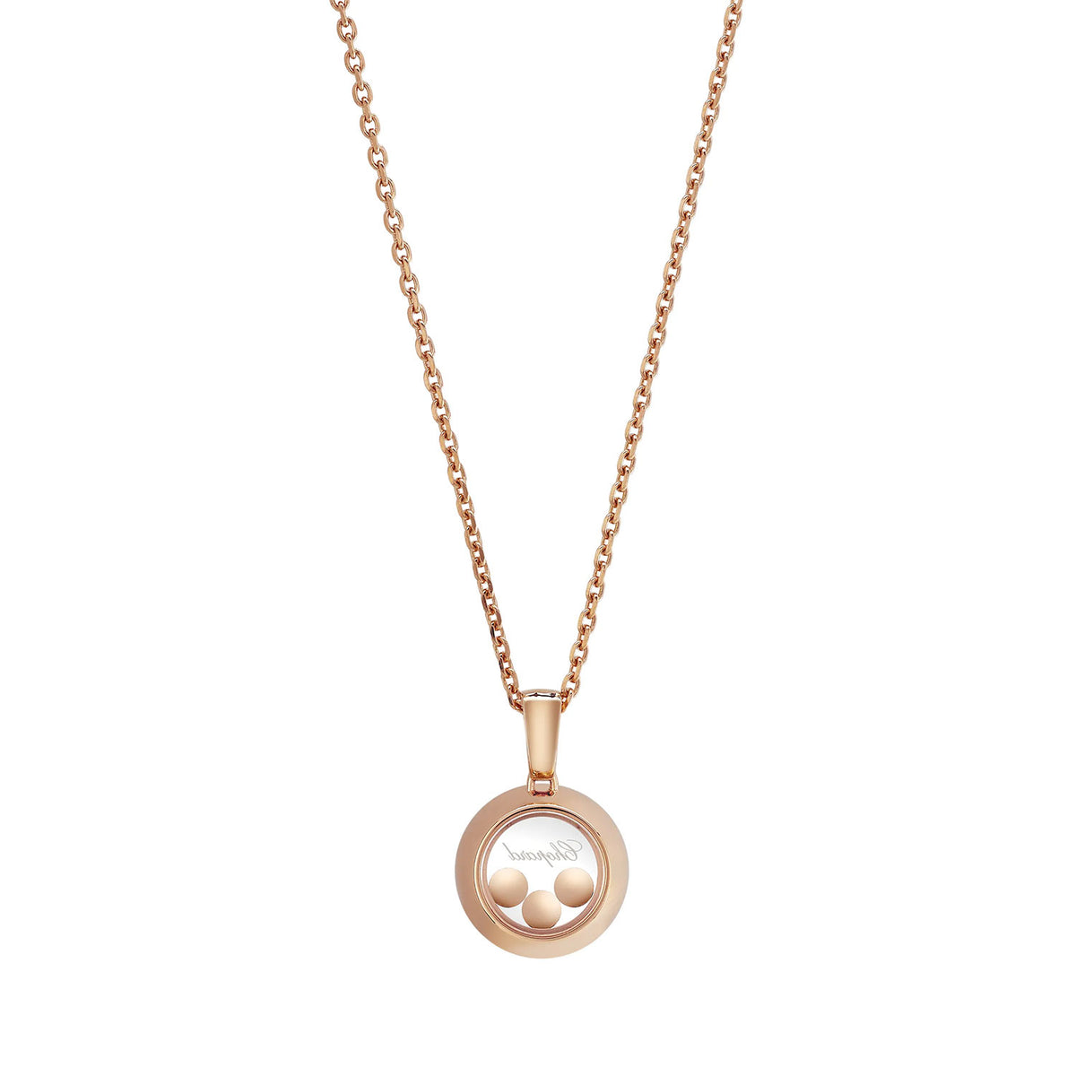 Happy Diamonds Icons 18ct Rose Gold Round Pendant