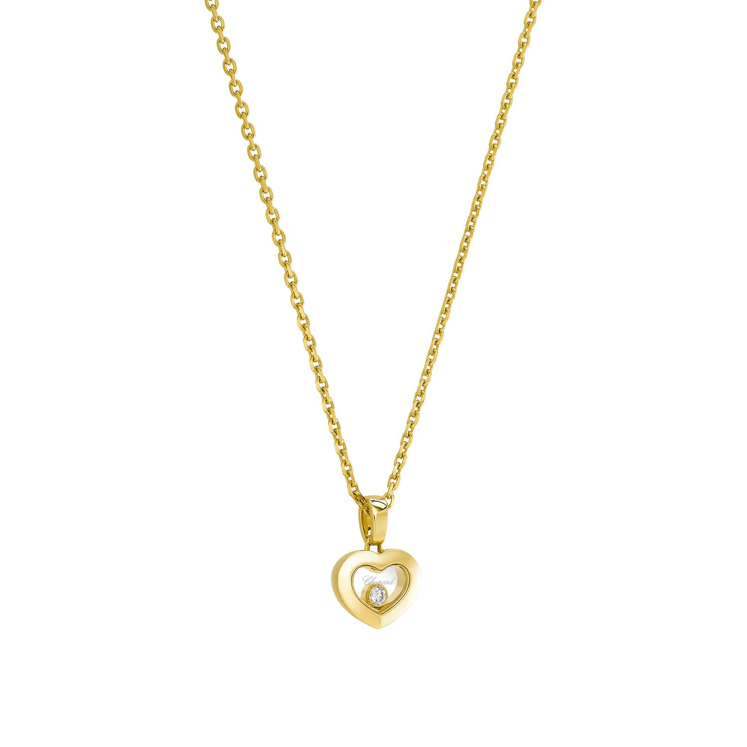 Chopard Happy Diamonds Icons 18ct Yellow Gold Heart Pendant - Berry's Jewellers
