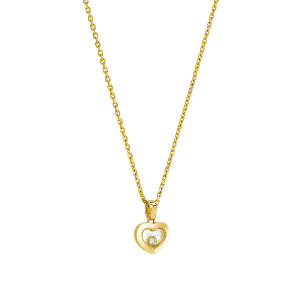 Chopard Happy Diamonds Icons 18ct Yellow Gold Heart Pendant - Berry's Jewellers