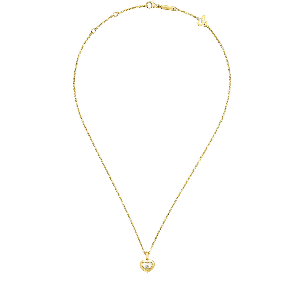 Chopard Happy Diamonds Icons 18ct Yellow Gold Heart Pendant - Berry's Jewellers