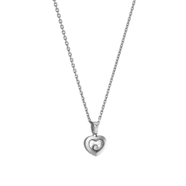 Chopard Chopard Happy Diamonds Icons 18ct White Gold Heart Pendant - Berry's Jewellers