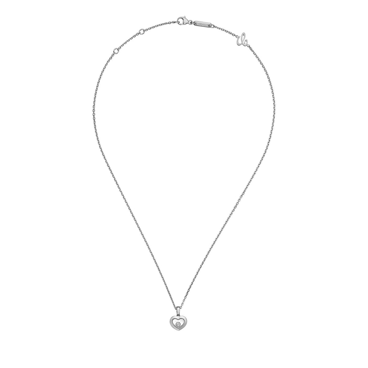 Chopard Chopard Happy Diamonds Icons 18ct White Gold Heart Pendant - Berry's Jewellers