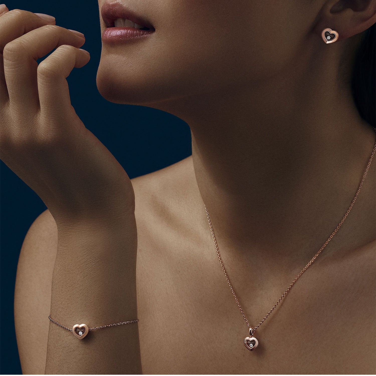 Happy Diamonds Icons 18ct Rose Gold Heart Pendant