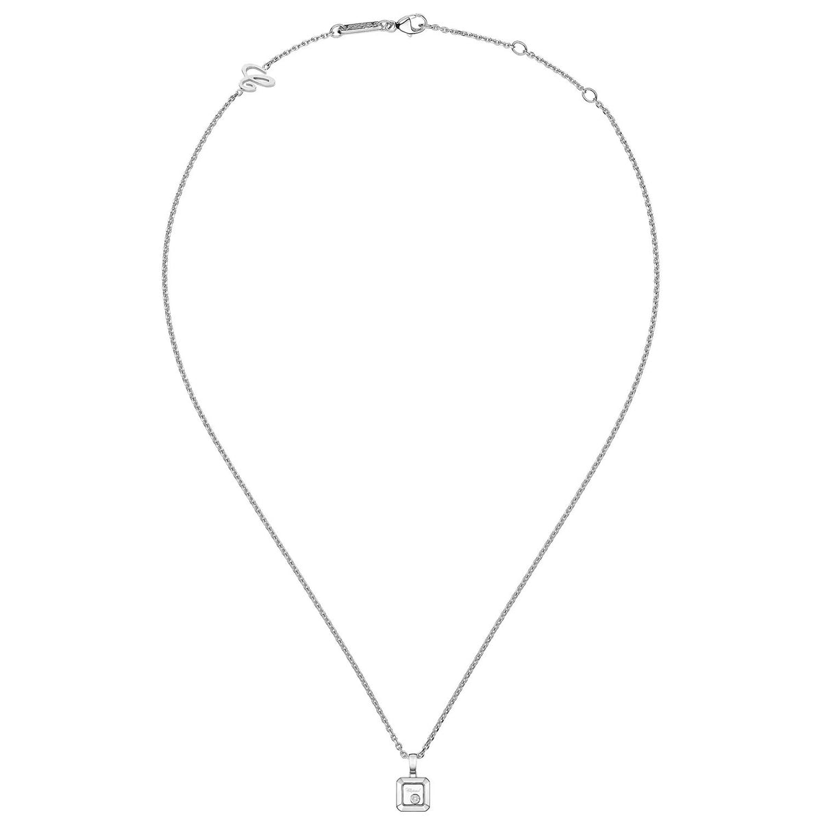 Chopard 18ct White Gold Happy Diamond Icons Pendant - Berry's Jewellers