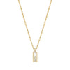 Chopard 18ct Yellow Gold Happy Diamonds Rectangular Pendant - Berry's Jewellers