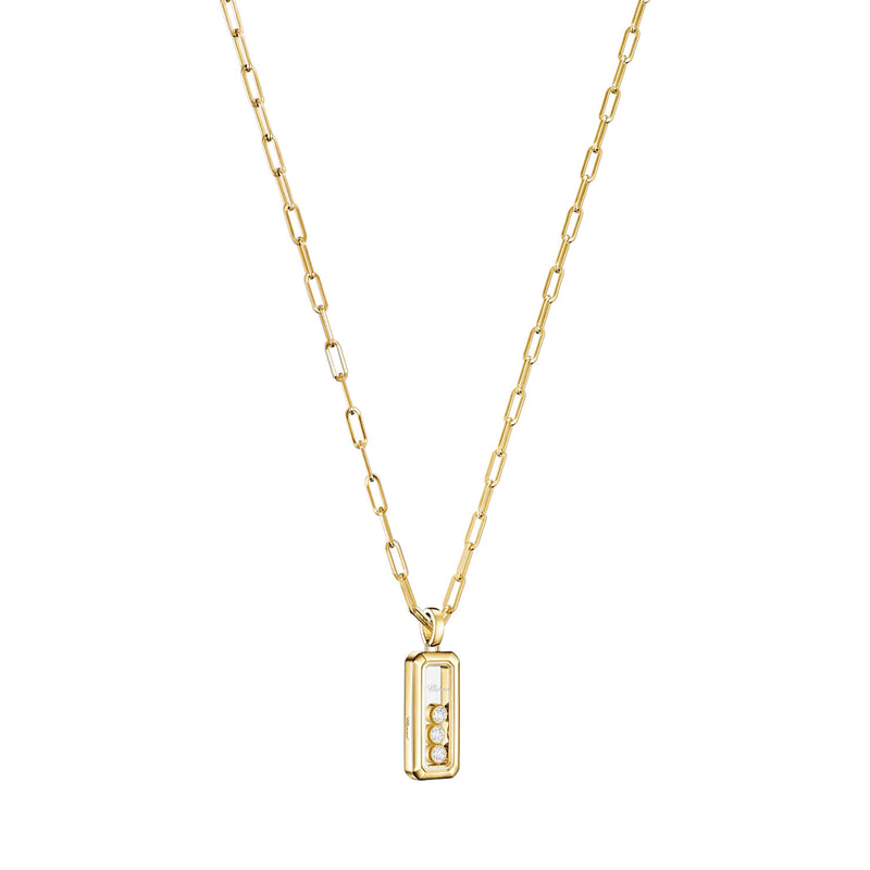 Happy Diamonds 18ct Yellow Gold Rectangular Pendant
