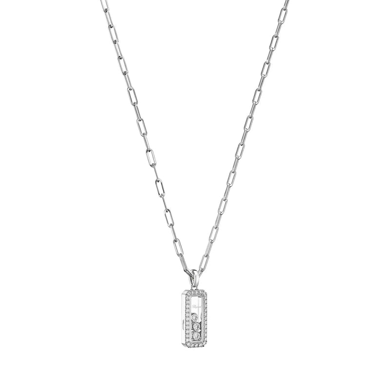 Happy Diamonds 18ct White Gold Diamond Pave Pendant