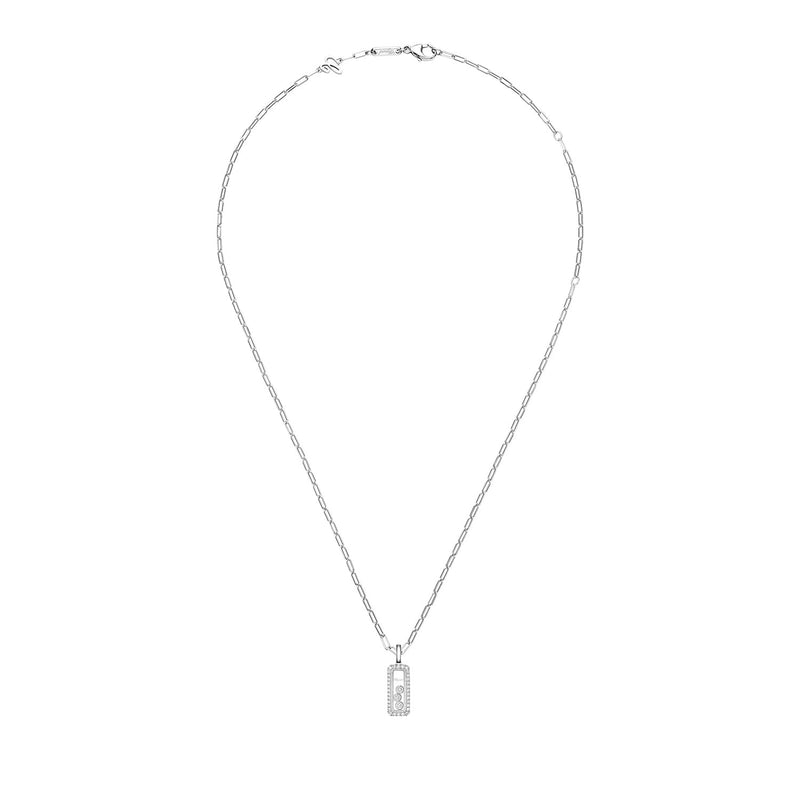 Happy Diamonds 18ct White Gold Diamond Pave Pendant
