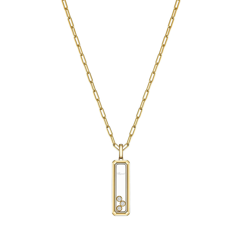 18ct Yellow Gold Happy Hearts Long Pendant
