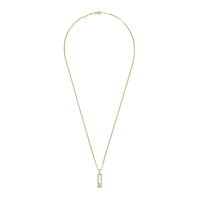 18ct Yellow Gold Happy Hearts Long Pendant