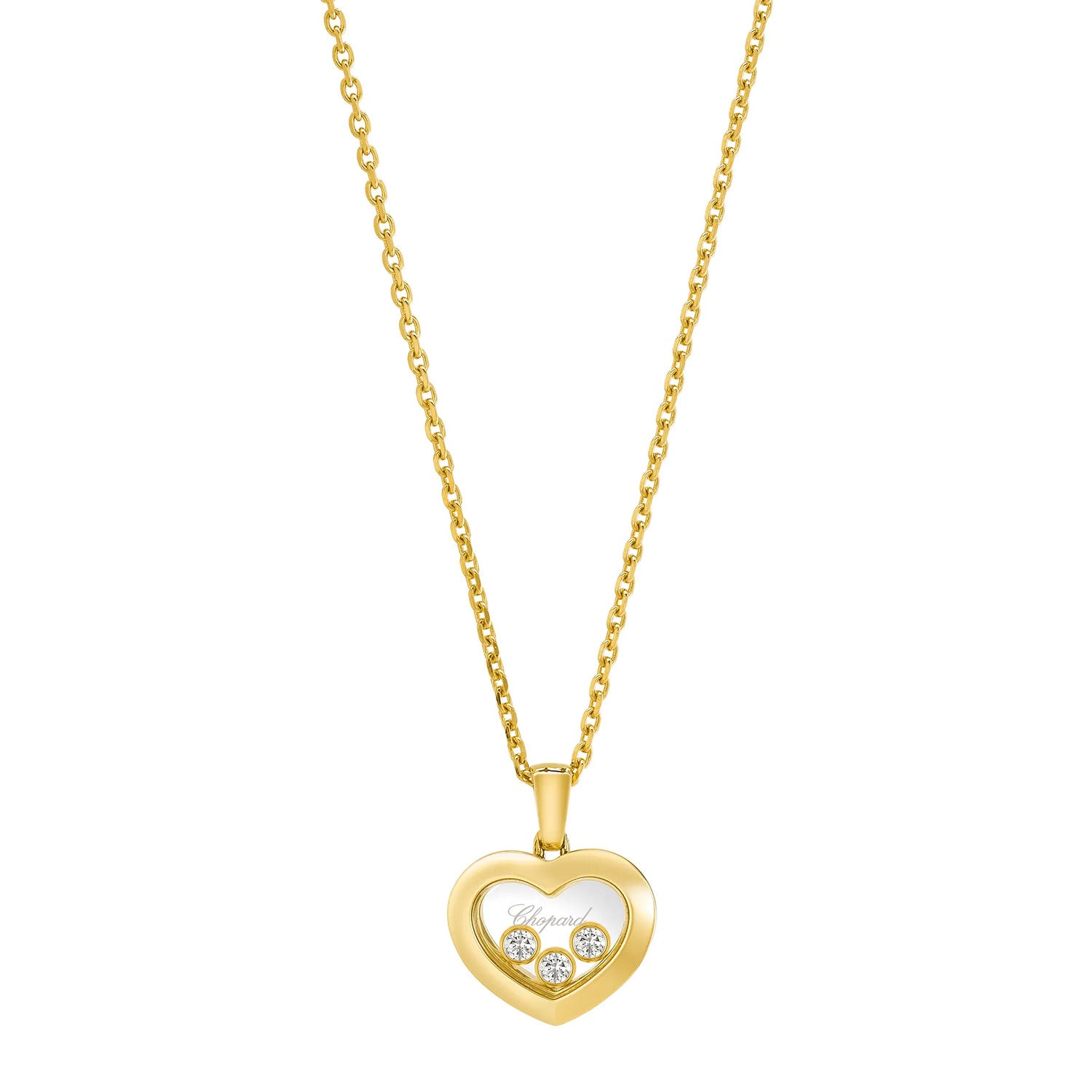 Chopard Happy Diamonds Icons 18ct Yellow Gold Heart Pendant - Berry's Jewellers