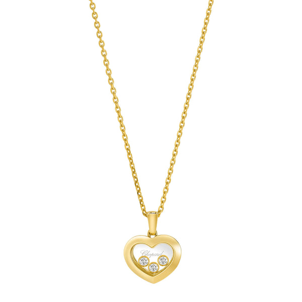 Chopard Happy Diamonds Icons 18ct Yellow Gold Heart Pendant - Berry's Jewellers