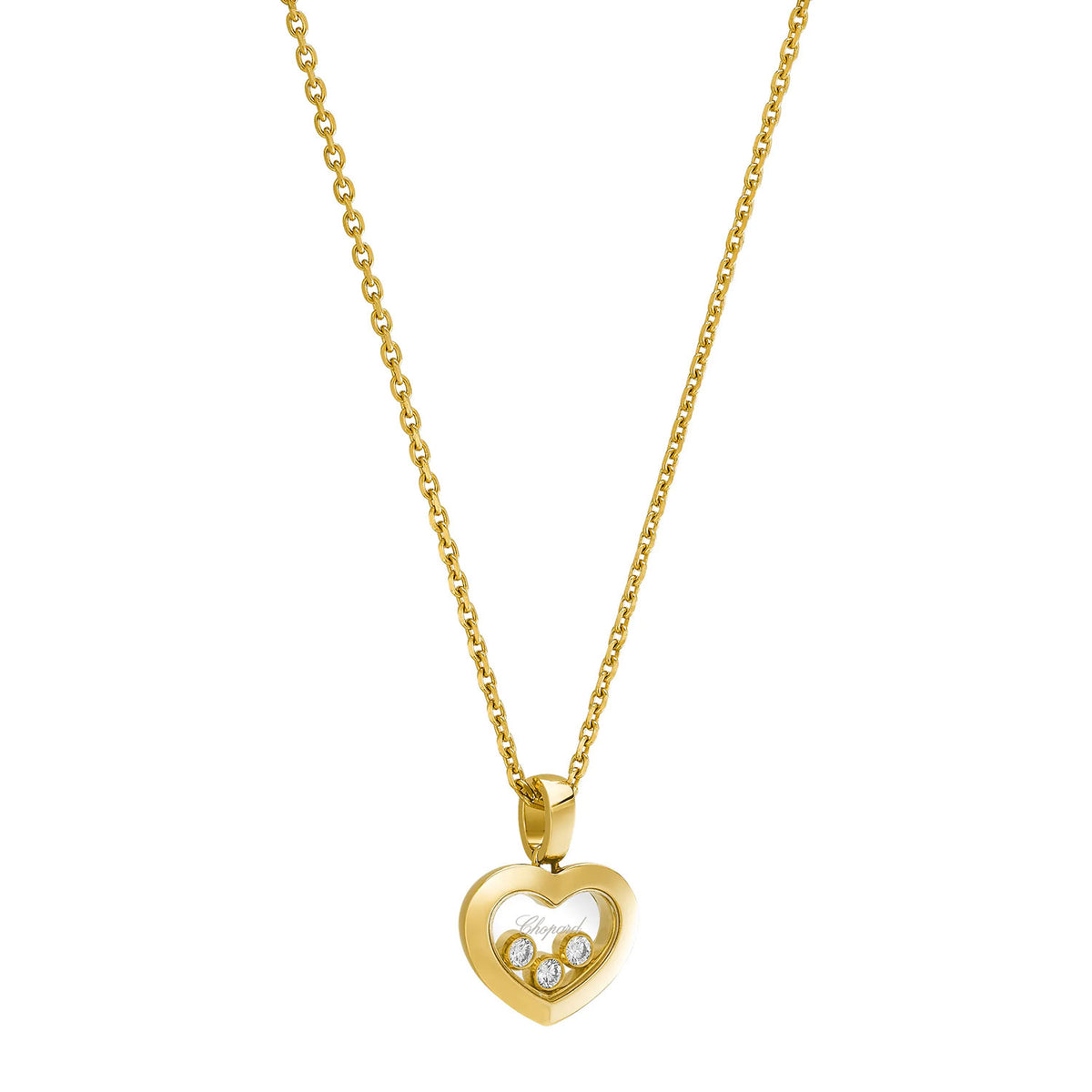 Chopard Happy Diamonds Icons 18ct Yellow Gold Heart Pendant - Berry's Jewellers