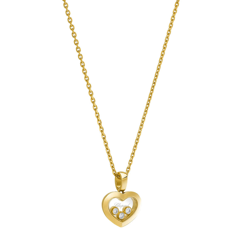 Chopard Happy Diamonds Icons 18ct Yellow Gold Heart Pendant - Berry's Jewellers