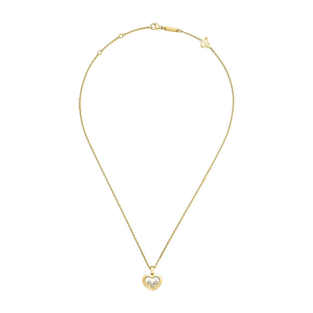 Chopard Happy Diamonds Icons 18ct Yellow Gold Heart Pendant - Berry's Jewellers