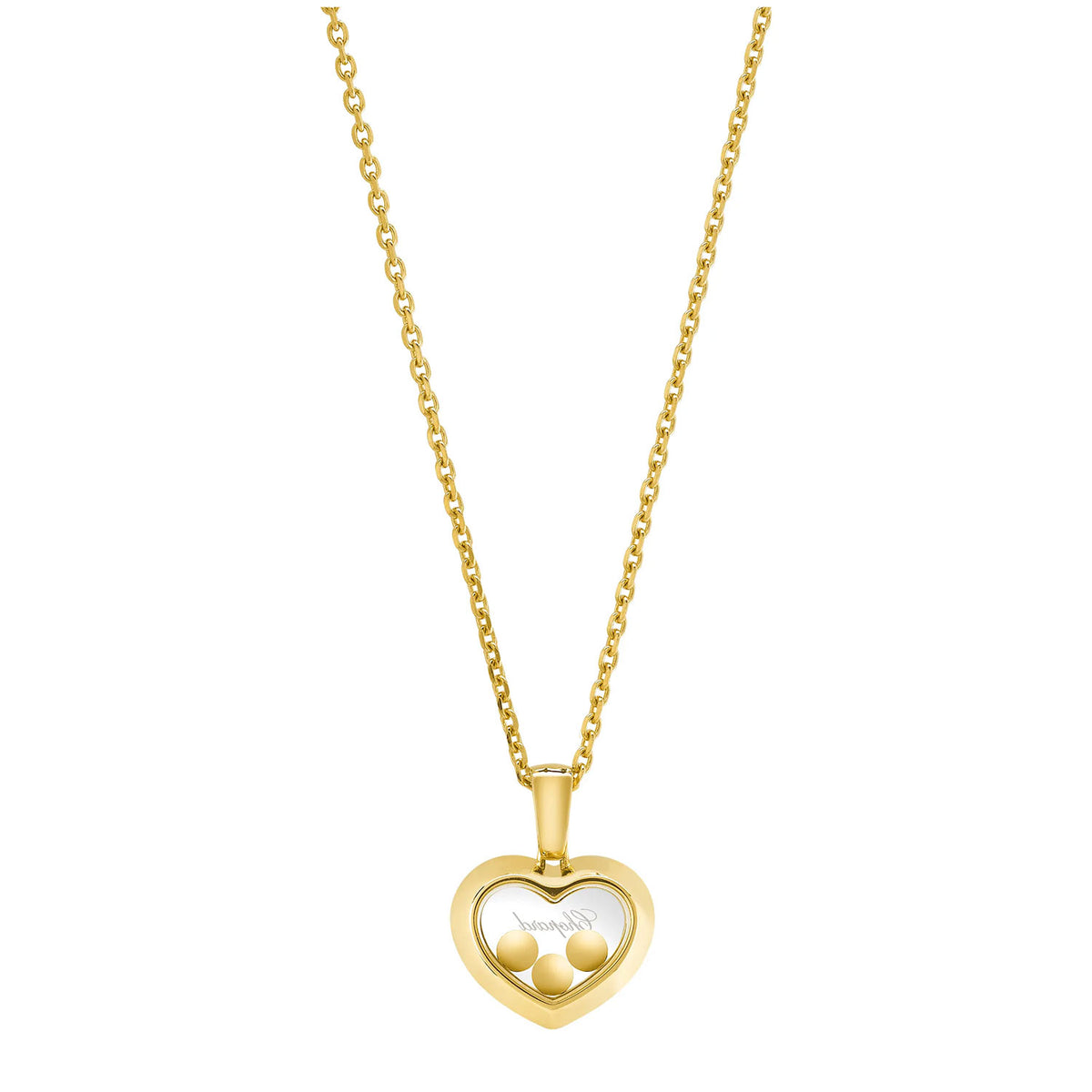 Chopard Happy Diamonds Icons 18ct Yellow Gold Heart Pendant - Berry's Jewellers