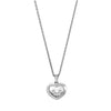 Happy Diamonds Icons 18ct White Gold Three Floating Heart Pendant