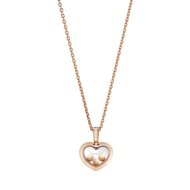 Happy Diamonds Icons 18ct Rose Gold Three Floating Diamond Heart Pendant