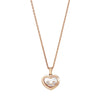 Happy Diamonds Icons 18ct Rose Gold Three Floating Diamond Heart Pendant
