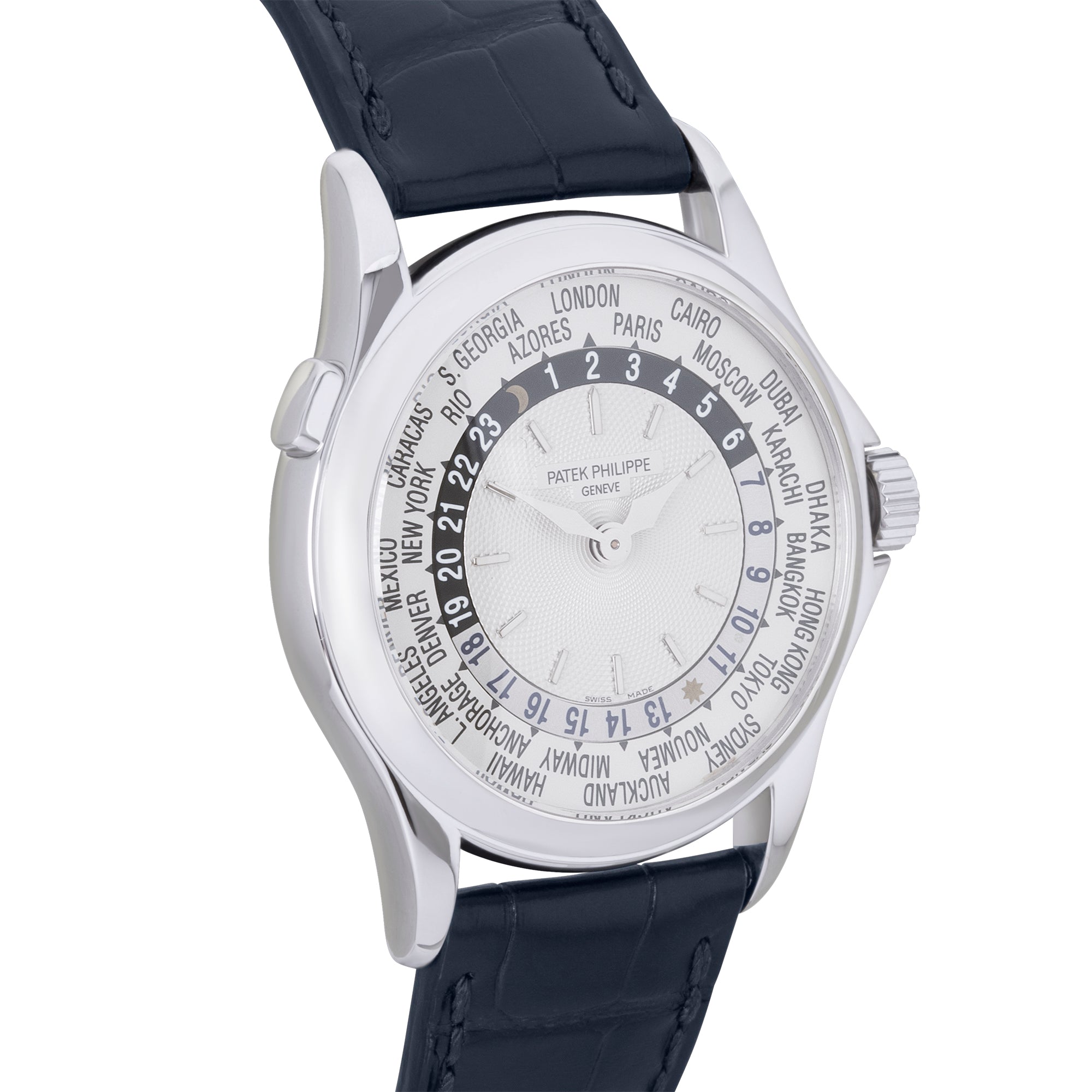 Patek Philippe Complications World Time 18ct White Gold Watch (2005)