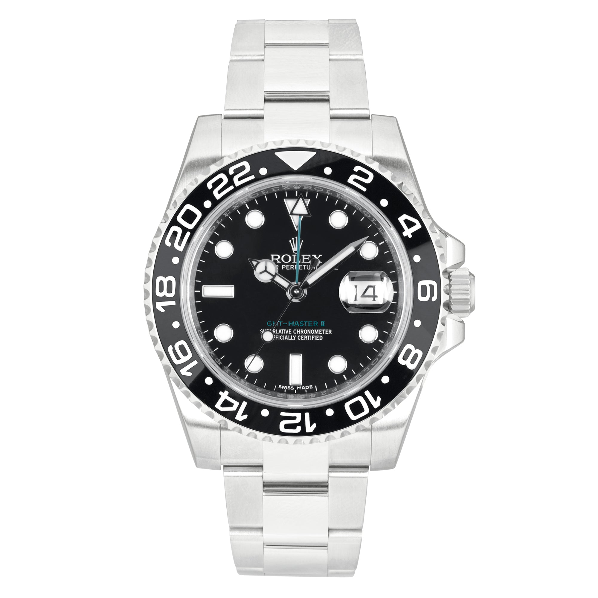 Pre-Owned Rolex GMT-Master II 40mm Black Dial Men's Watch (2017)