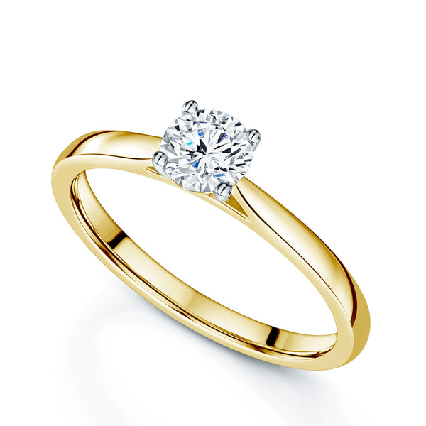 Berry's Simply Solitaire Collection 18ct Yellow Gold Diamond Solitaire Engagement Ring GIA Certified 0