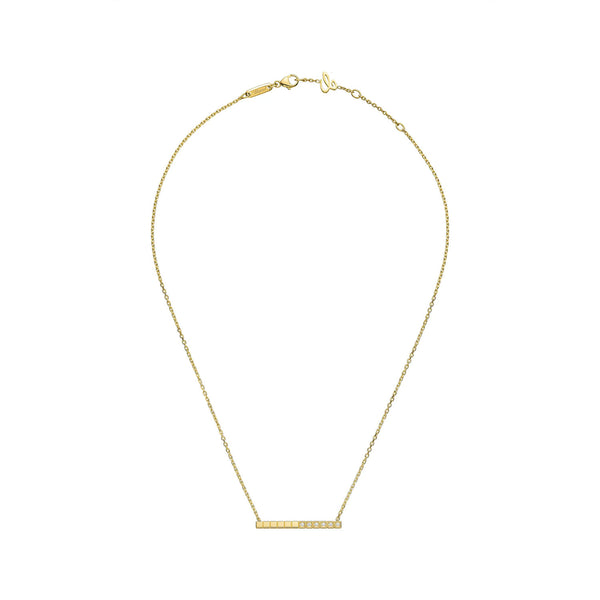 Chopard 18ct Yellow Gold Ice Cube Part Diamond Set Necklace - Berry's Jewellers