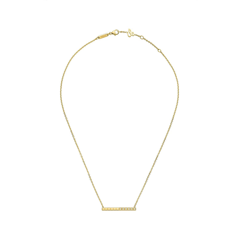 Chopard 18ct Yellow Gold Ice Cube Part Diamond Set Necklace - Berry's Jewellers