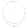 Happy Diamonds Icons Double Row 18ct White Gold Necklace
