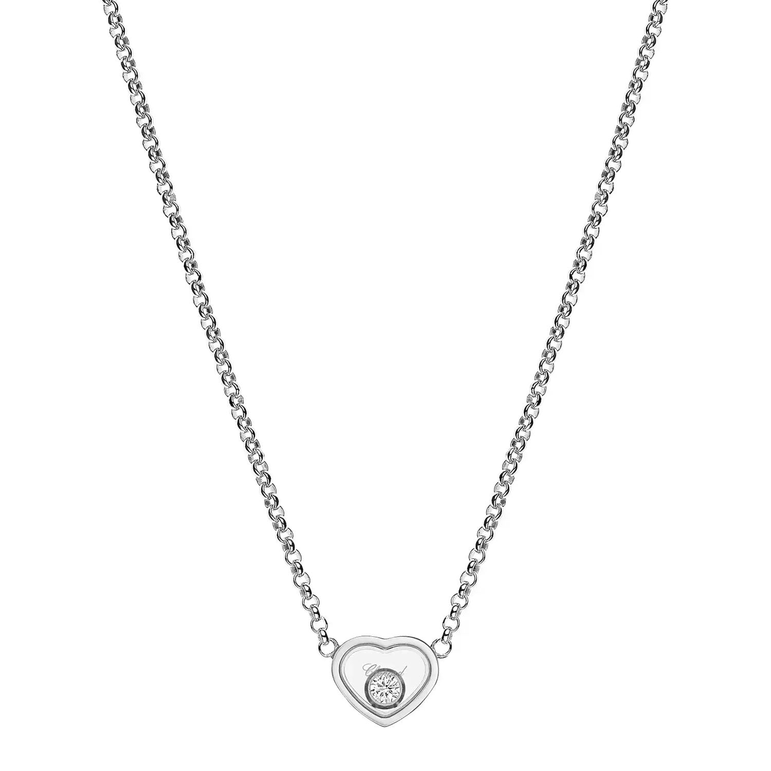 18ct White Gold My Happy Hearts Diamond Pendant