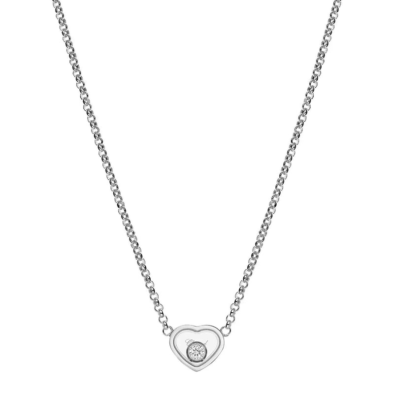 18ct White Gold My Happy Hearts Diamond Pendant