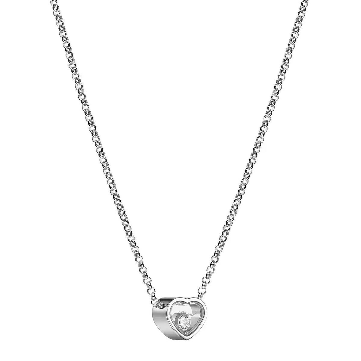 Chopard 18ct White Gold My Happy Hearts Diamond Pendant - Berry's Jewellers