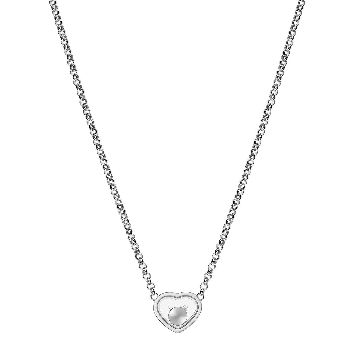 Chopard 18ct White Gold My Happy Hearts Diamond Pendant - Berry's Jewellers