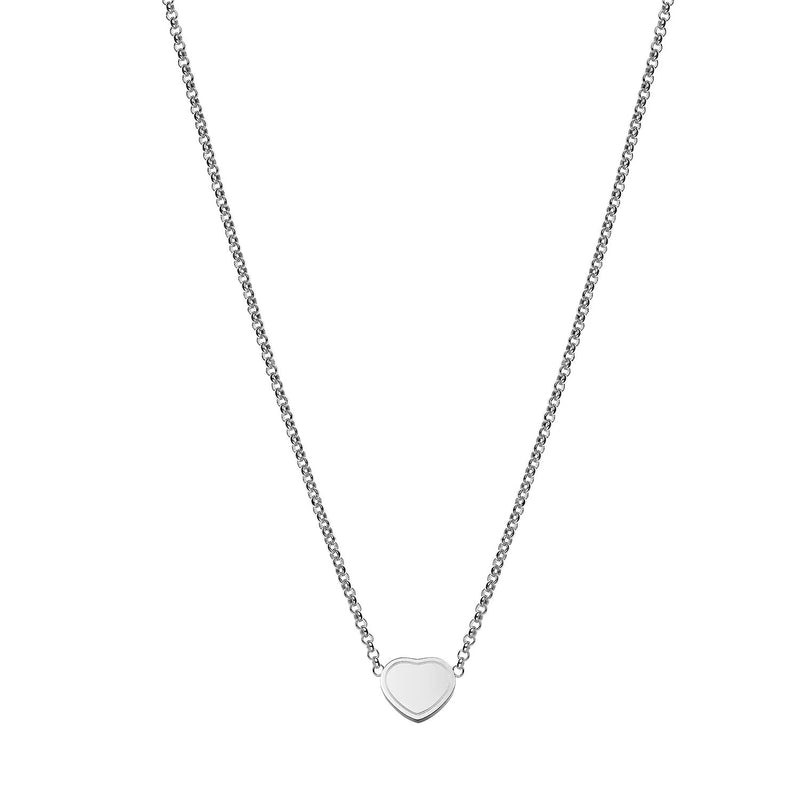 18ct White Gold My Happy Hearts Pave Set Diamond Pendant