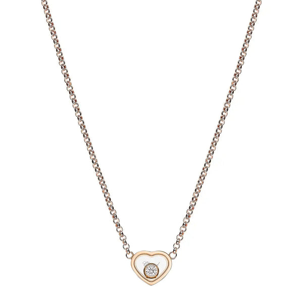 18ct Rose Gold My Happy Hearts Diamond Pendant