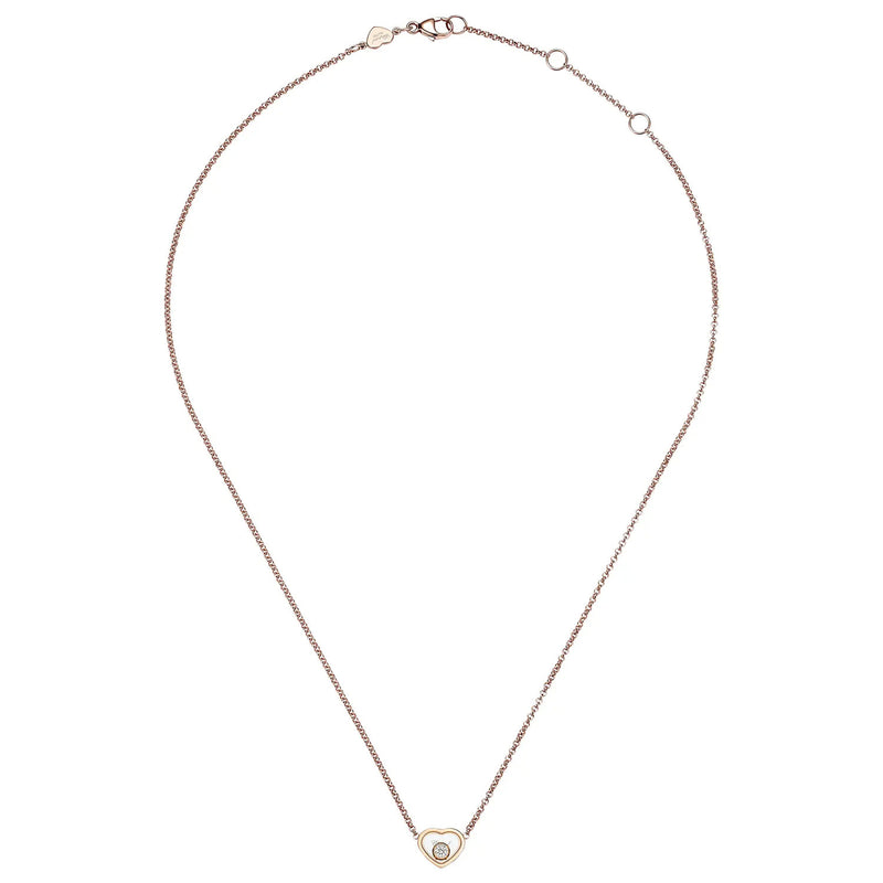 18ct Rose Gold My Happy Hearts Diamond Pendant