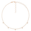 Happy Hearts 5 Coeurs 18ct Rose Gold Necklace