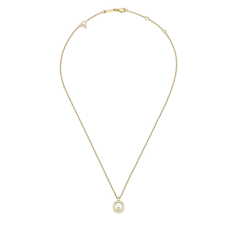 18ct Yellow Gold Happy Diamonds Circle Pendant