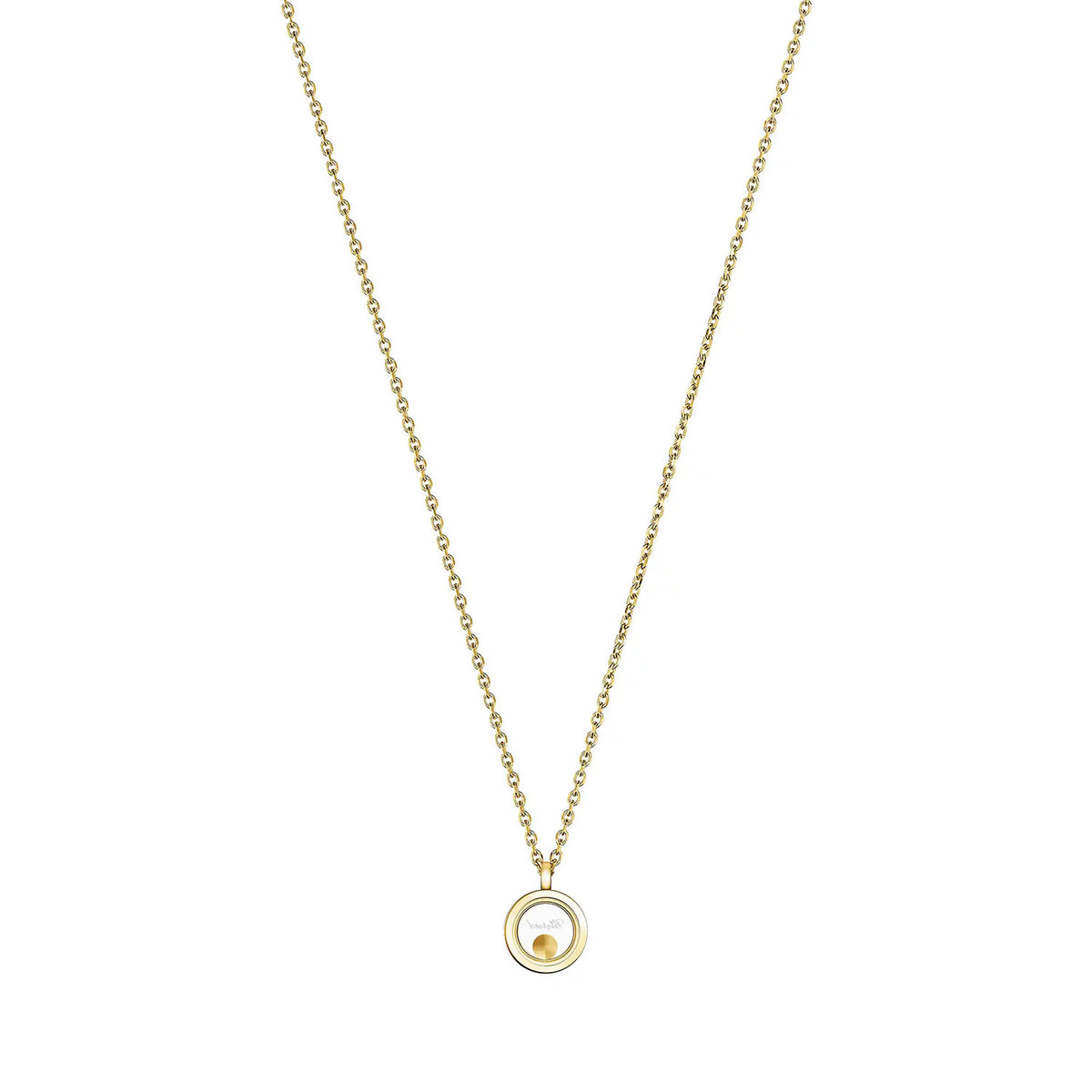 18ct Yellow Gold Happy Diamonds Circle Pendant