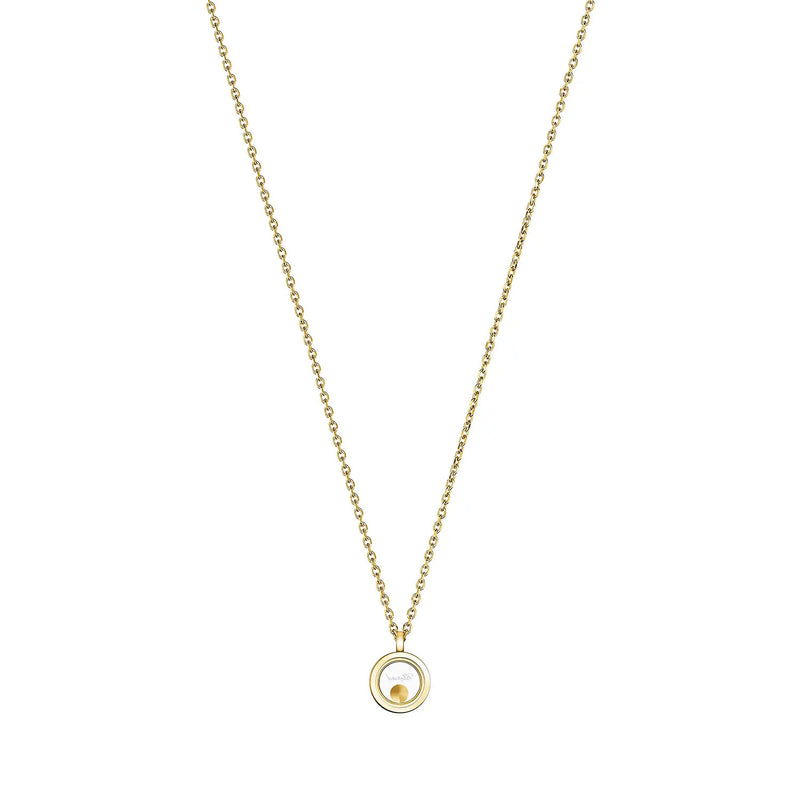 18ct Yellow Gold Happy Diamonds Circle Pendant